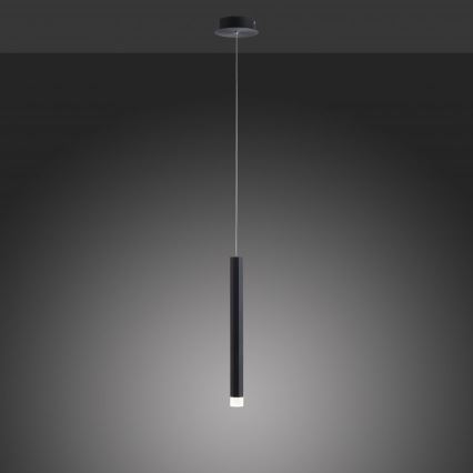 Leuchten Direkt 15202-18 - LED Kattokruunu johdossa BRUNO LED/4,8W/230V musta