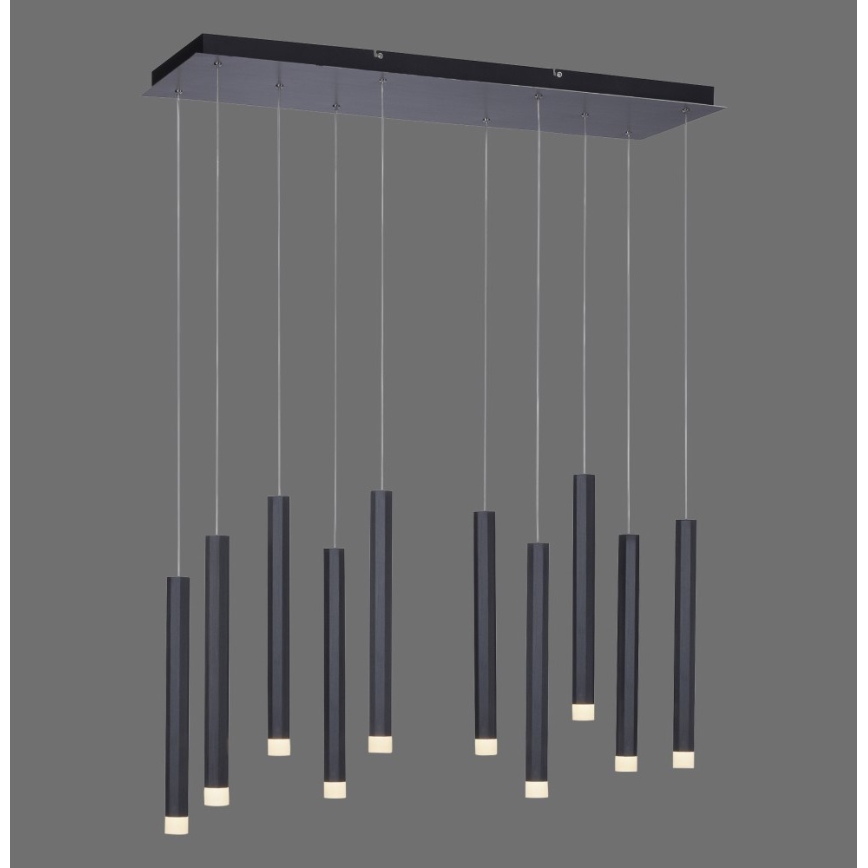 Leuchten Direkt 15206-18 - LED Kattokruunu johdossa 10xLED/4,8W/230V musta