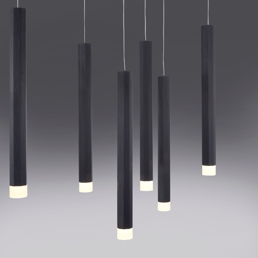 Leuchten Direkt 15206-18 - LED Kattokruunu johdossa 10xLED/4,8W/230V musta