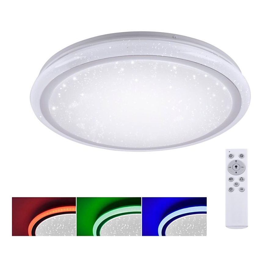 Leuchten Direkt 15220-16 - LED RGB Himmennettävä kattovalo LUISA LED/28W/230V + kauko-ohjain