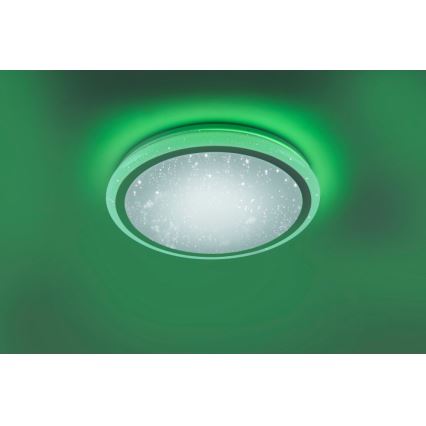 Leuchten Direkt 15220-16 - LED RGB Himmennettävä kattovalo LUISA LED/28W/230V + kauko-ohjain