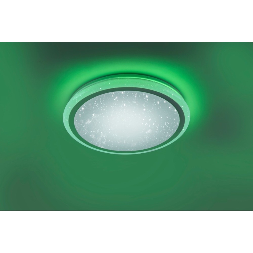 Leuchten Direkt 15220-16 - LED RGB Himmennettävä kattovalo LUISA LED/28W/230V + kauko-ohjain
