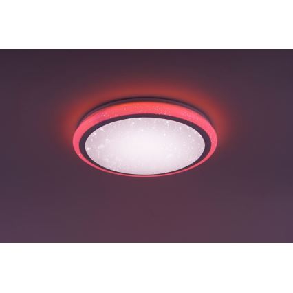 Leuchten Direkt 15220-16 - LED RGB Himmennettävä kattovalo LUISA LED/28W/230V + kauko-ohjain