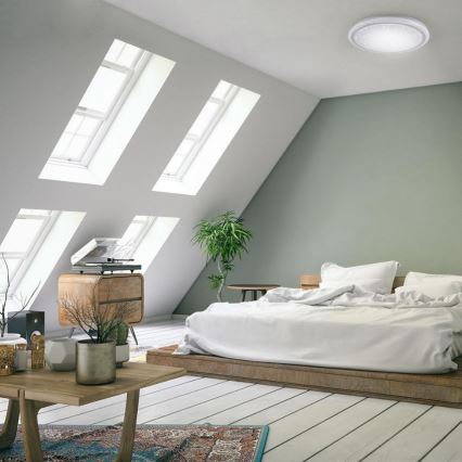 Leuchten Direkt 15230-16 - LED RGB Himmennettävä kattovalo  LUISA LED/42W/230V 3000-6400K + kauko-ohjain