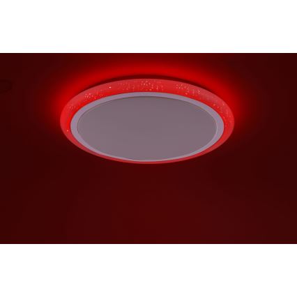Leuchten Direkt 15230-16 - LED RGB Himmennettävä kattovalo  LUISA LED/42W/230V 3000-6400K + kauko-ohjain