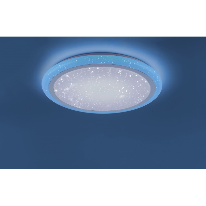 Leuchten Direkt 15230-16 - LED RGB Himmennettävä kattovalo  LUISA LED/42W/230V 3000-6400K + kauko-ohjain