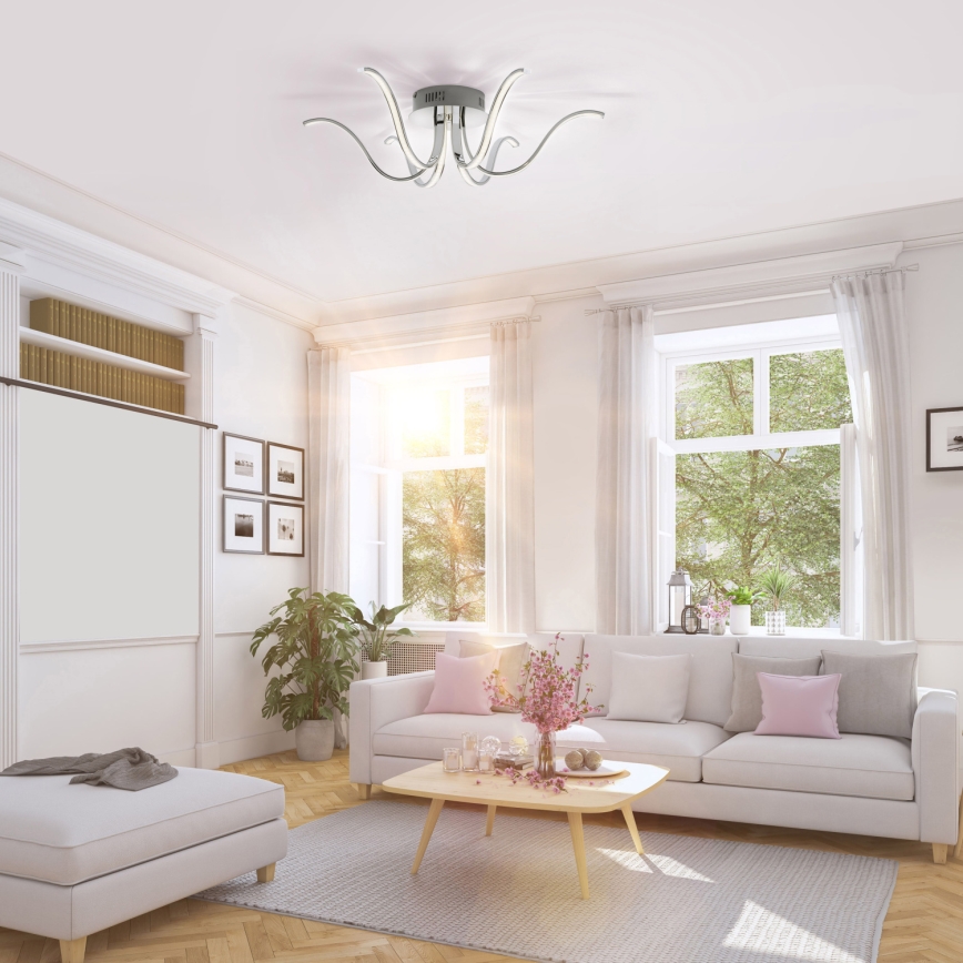 Leuchten Direkt 15342-17 - Kiinteä LED-kattokruunu VALERIE 6xLED/4,5W/230V