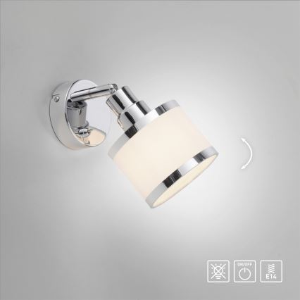 Leuchten Direkt 15371-17 - Seinäkohdevalo ACCOR 1xE14/25W/230V