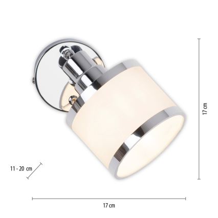 Leuchten Direkt 15371-17 - Seinäkohdevalo ACCOR 1xE14/25W/230V