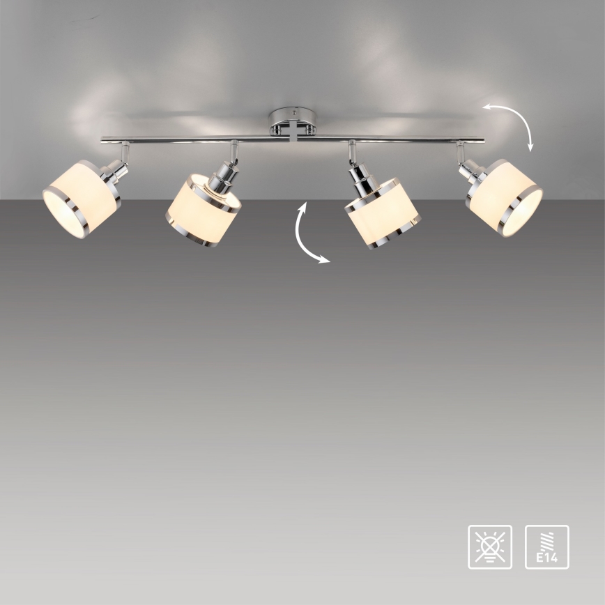 Leuchten Direkt 15374-17 - Kohdevalo ACCOR 4xE14/25W/230V