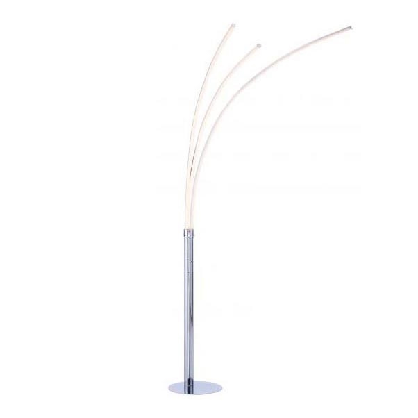 Leuchten Direkt 15383-55 - LED Lattialamppu MAJA 3xLED/6W/230V kiiltävä kromi