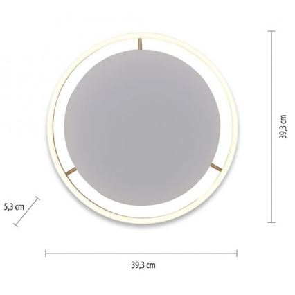 Leuchten Direkt 15391-60 - Himmennettävä LED-kattovalo RITUS LED/20W/230V