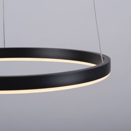 Leuchten Direkt 15393-13-LED Himmennettävä kattokruunu johdossa RITUS LED/20W/230V musta