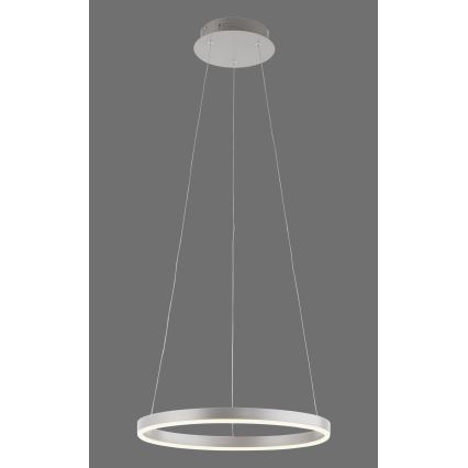 Leuchten Direkt 15393-95 - Himmennettävä LED-kattokruunu johdossa RITUS LED/20W/230V mattakromi