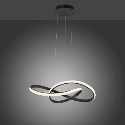 Leuchten Direkt 15402-18-LED Himmennettävä kattokruunu johdossa MARIA LED/25W/230V musta