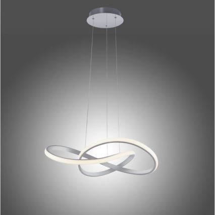 Leuchten Direkt 15402-95 - LED Himmennettävä kattokruunu johdossa MARIA LED/25W/230V mattakromi
