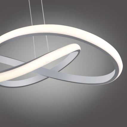 Leuchten Direkt 15402-95 - LED Himmennettävä kattokruunu johdossa MARIA LED/25W/230V mattakromi