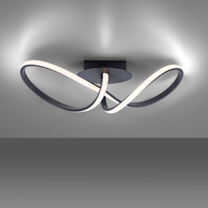 Leuchten Direkt 15403-18 - LED Himmennettävä pinta-asetettava kattokruunu MARIA LED/16W/230V musta