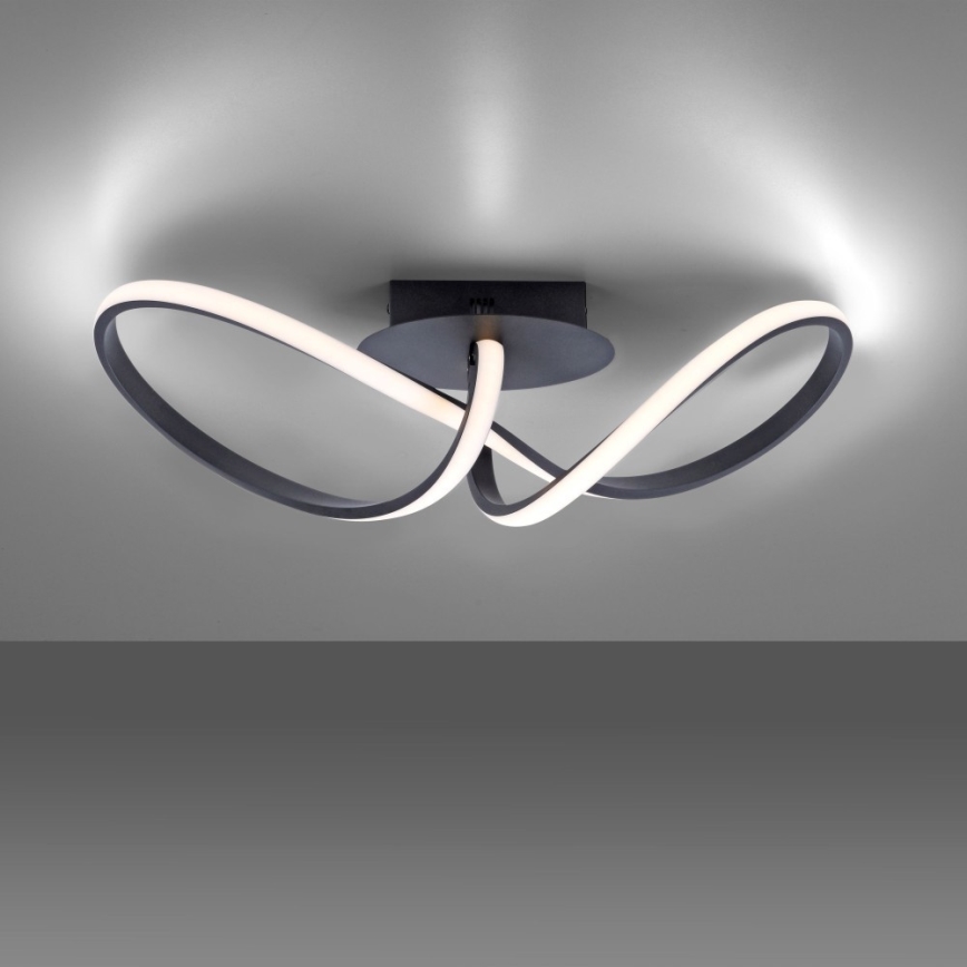 Leuchten Direkt 15403-18 - LED Himmennettävä pinta-asetettava kattokruunu MARIA LED/16W/230V musta