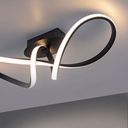 Leuchten Direkt 15403-18 - LED Himmennettävä pinta-asetettava kattokruunu MARIA LED/16W/230V musta