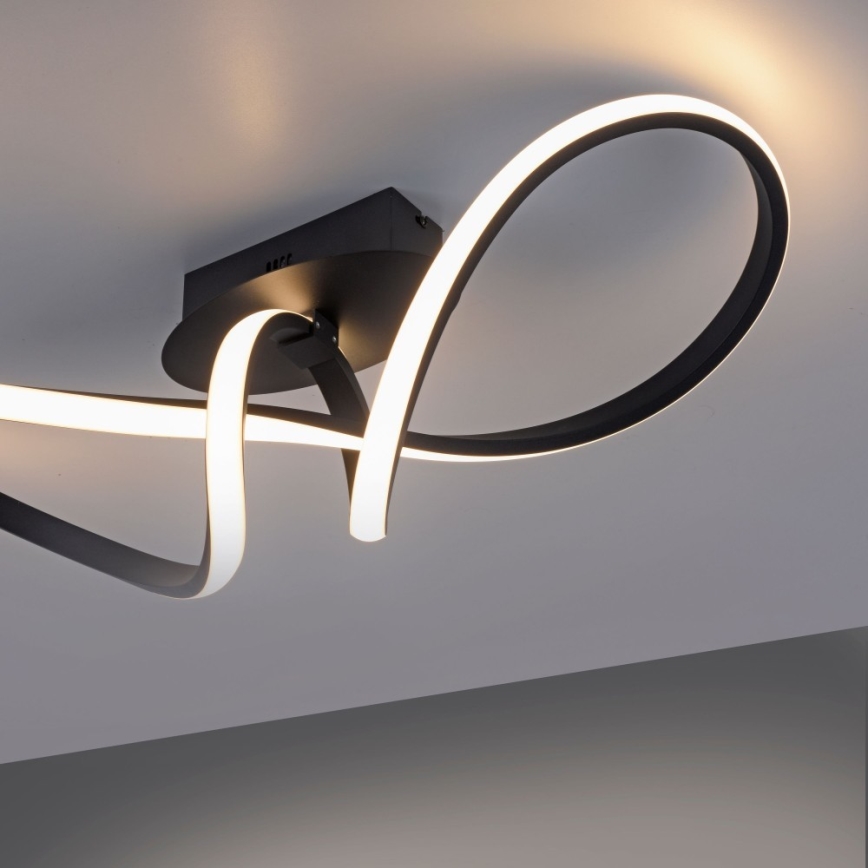 Leuchten Direkt 15403-18 - LED Himmennettävä pinta-asetettava kattokruunu MARIA LED/16W/230V musta
