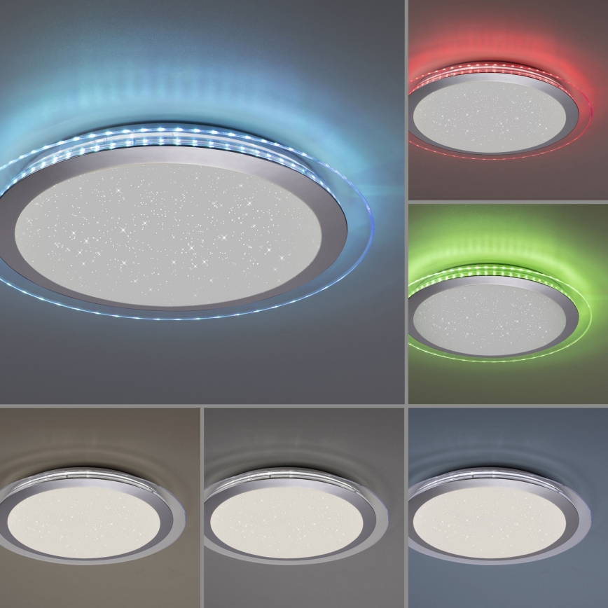 Leuchten Direkt 15411-2 - LED RGB Himmennettävä kattovalo CYBA 26W/230V + kaukosäädin