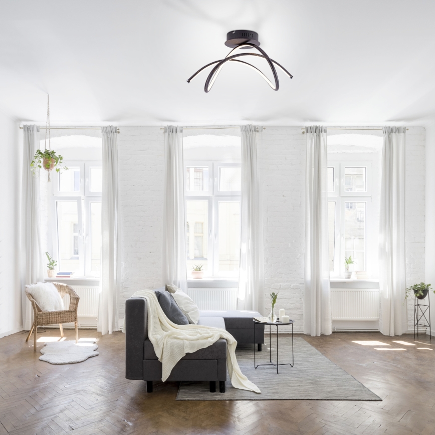 Leuchten Direkt 15441-48 - Kiinteä LED-kattokruunu VIOLETTA LED/26W/230V