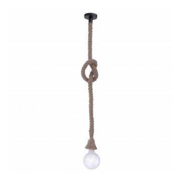 Leuchten Direkt 15481-18 - Kattokruunu narulla ROPE 1xE27/60W/230V