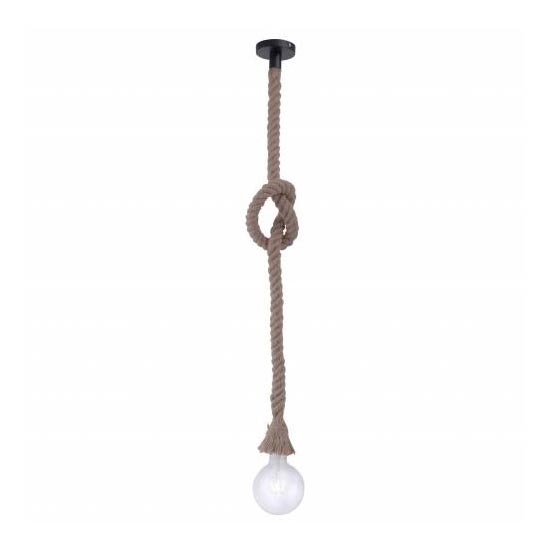 Leuchten Direkt 15481-18 - Kattokruunu narulla ROPE 1xE27/60W/230V