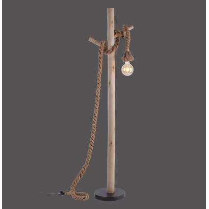 Leuchten Direkt 15484-18 - Lattiavalaisin ROPE 1xE27/15W/230V