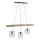 Leuchten Direkt 15503-18 - Kattokruunu johdossa EDGAR 3xE27/60W/230V eukalyptus