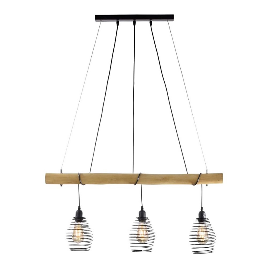 Leuchten Direkt 15526-79 - Kattokruunu johdossa SPRING 3xE27/40W/230V eukalyptus
