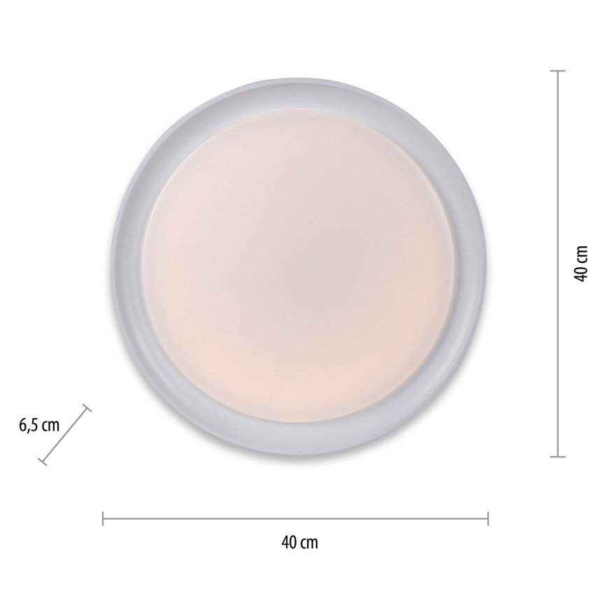 Leuchten Direkt 15544-16 - LED RGB Himmennettävä kattovalo RIBBON LED/15W/230V + kaukosäädin