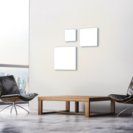 Leuchten Direkt 15550-16 - Himmennettävä LED-kattovalaisin CANVAS LED/17W/230V + kauko-ohjaus