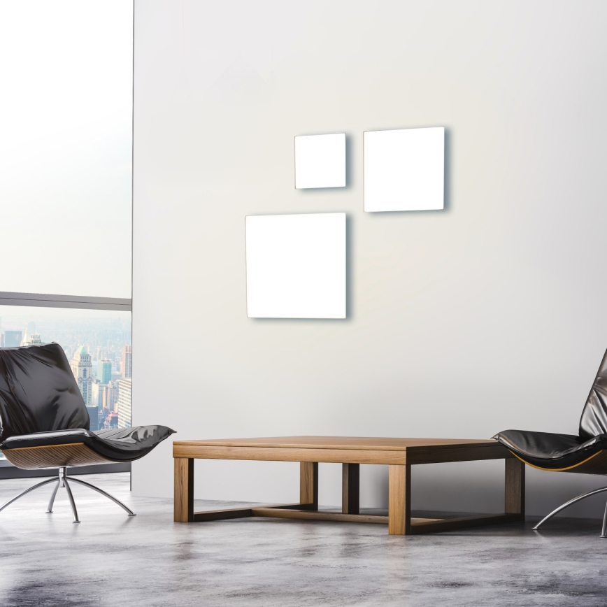 Leuchten Direkt 15550-16 - Himmennettävä LED-kattovalaisin CANVAS LED/17W/230V + kauko-ohjaus