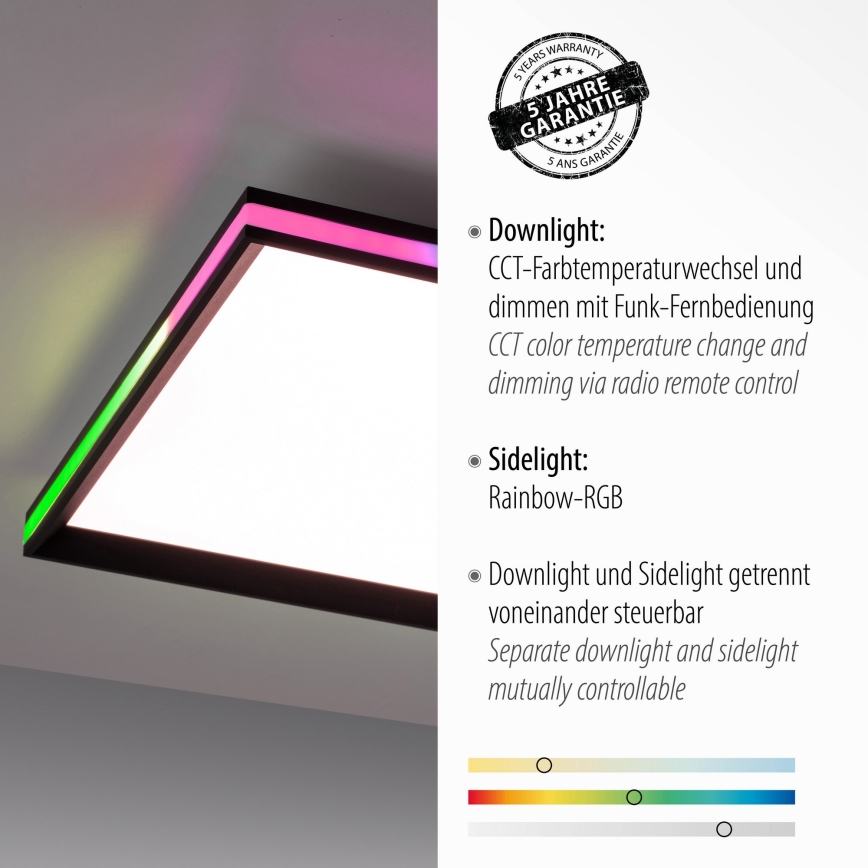 Leuchten Direkt 15556-18 - RGBW Himmennettävä kattovalaisin GALACTICA LED/32W/230V 2700-5000K + kauko-ohjaus