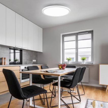 Leuchten Direkt 15571-16 - LED Himmennettävä kattovalo FLAT LED/23,5W/230V 2700-5000K + kauko-ohjain