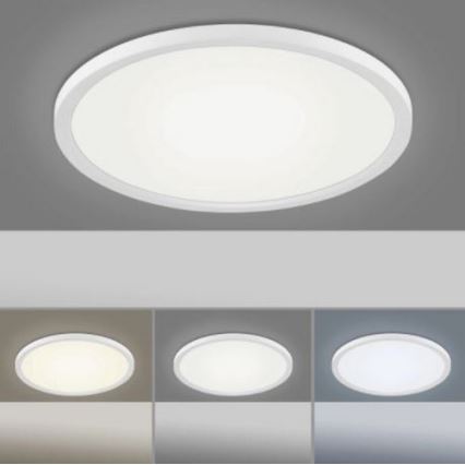 Leuchten Direkt 15571-16 - LED Himmennettävä kattovalo FLAT LED/23,5W/230V 2700-5000K + kauko-ohjain