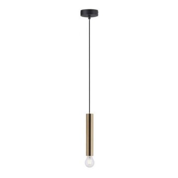 Leuchten Direkt 15617-60 - Riippuvalaisin BRUNA 1xE27/60W/230V messinki