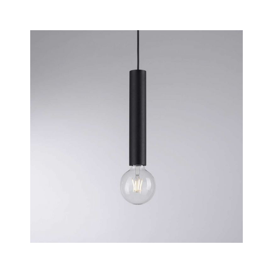Leuchten Direkt 15618-18 - Riippuvalaisin BRUNA 3xE27/60W/230V musta