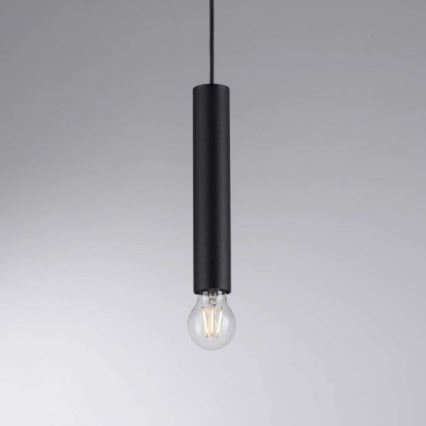 Leuchten Direkt 15618-18 - Riippuvalaisin BRUNA 3xE27/60W/230V musta