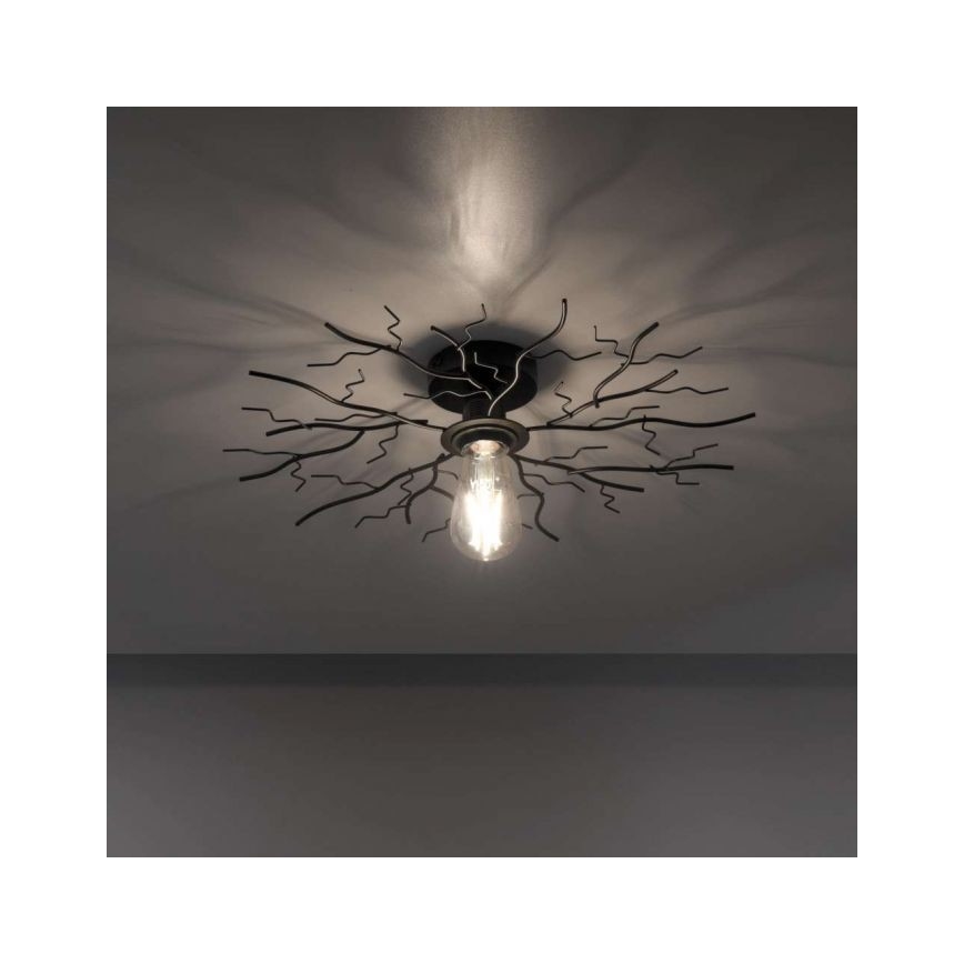Leuchten Direkt 15638-18 - Kiinteä kattokruunu LIMB 1xE27/40W/230V musta