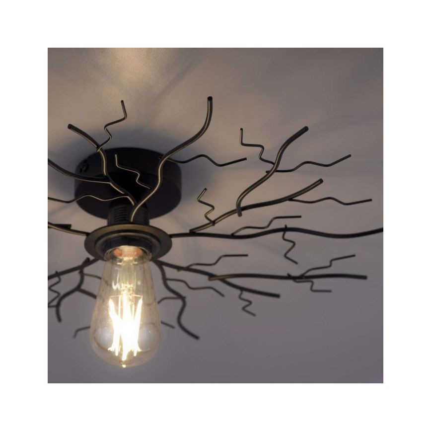 Leuchten Direkt 15638-18 - Kiinteä kattokruunu LIMB 1xE27/40W/230V musta