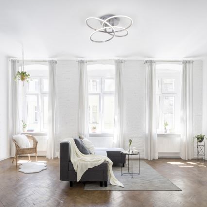 Leuchten Direkt 15660-55 - LED-himmennyskattokruunu NODE LED/27W/230V