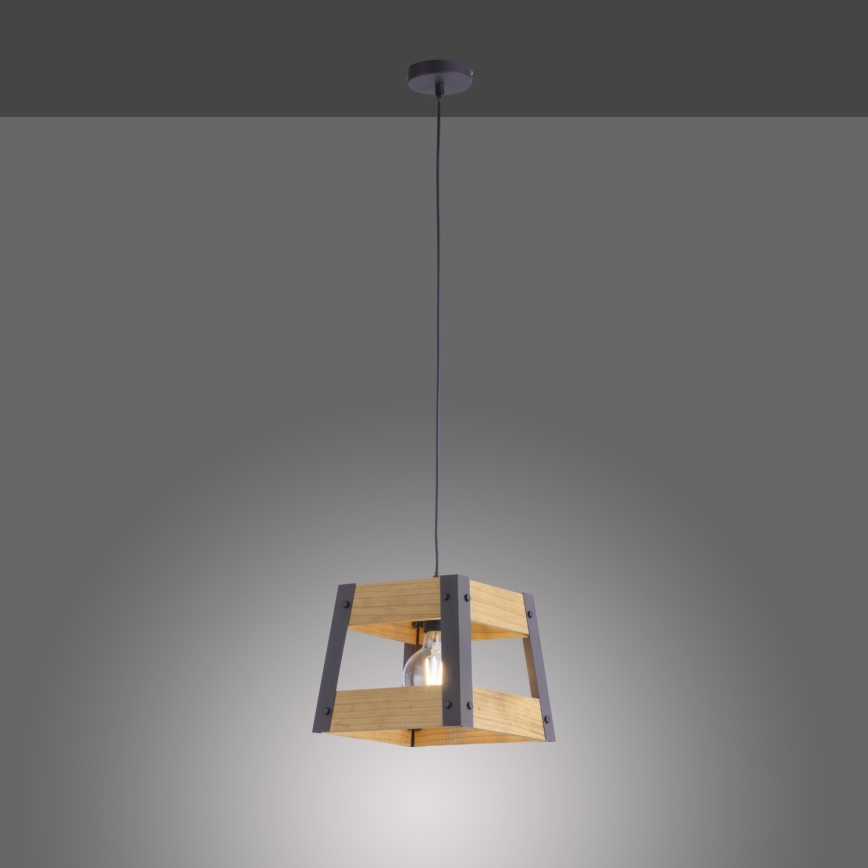Leuchten Direkt 15720-79 - Kattokruunu narulla CRATE 1xE27/60W/230V