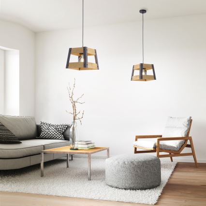 Leuchten Direkt 15720-79 - Kattokruunu narulla CRATE 1xE27/60W/230V
