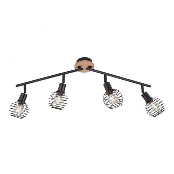 Leuchten Direkt 15924-79 - Kohdevalo EUGEN 4xE14/40W/230V tammi