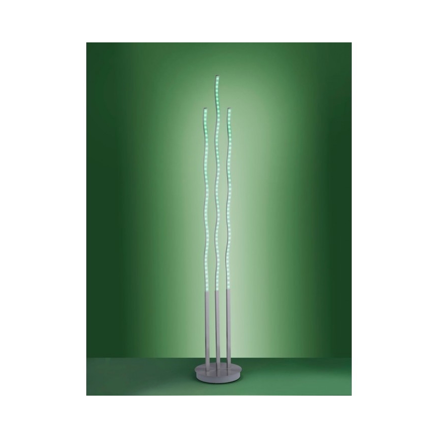 Leuchten Direkt 16268-55 - LED RGB himmennettävä lattialamppu WAVE LED/31W/230V + kauko-ohjaus