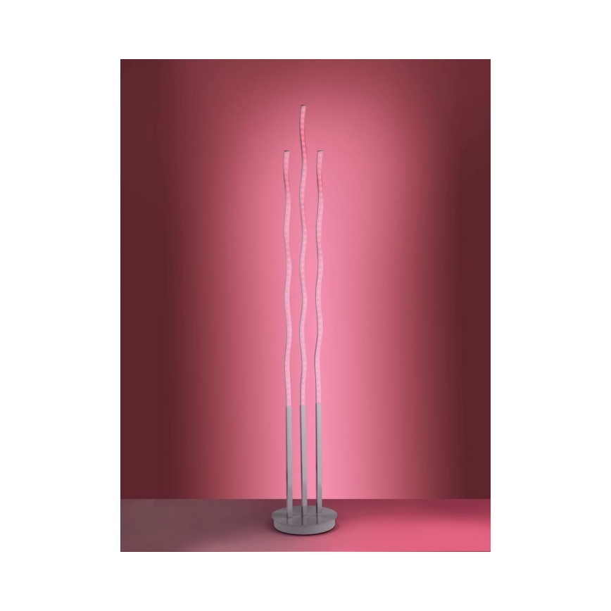 Leuchten Direkt 16268-55 - LED RGB himmennettävä lattialamppu WAVE LED/31W/230V + kauko-ohjaus