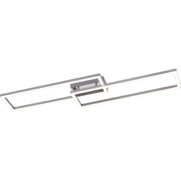 Leuchten Direkt 16430-55 - himmennettävä LED RGBW kattovalaisin MAXI 2xLED/18W/230V 2700-5000K mattakromi + kaukosäädin